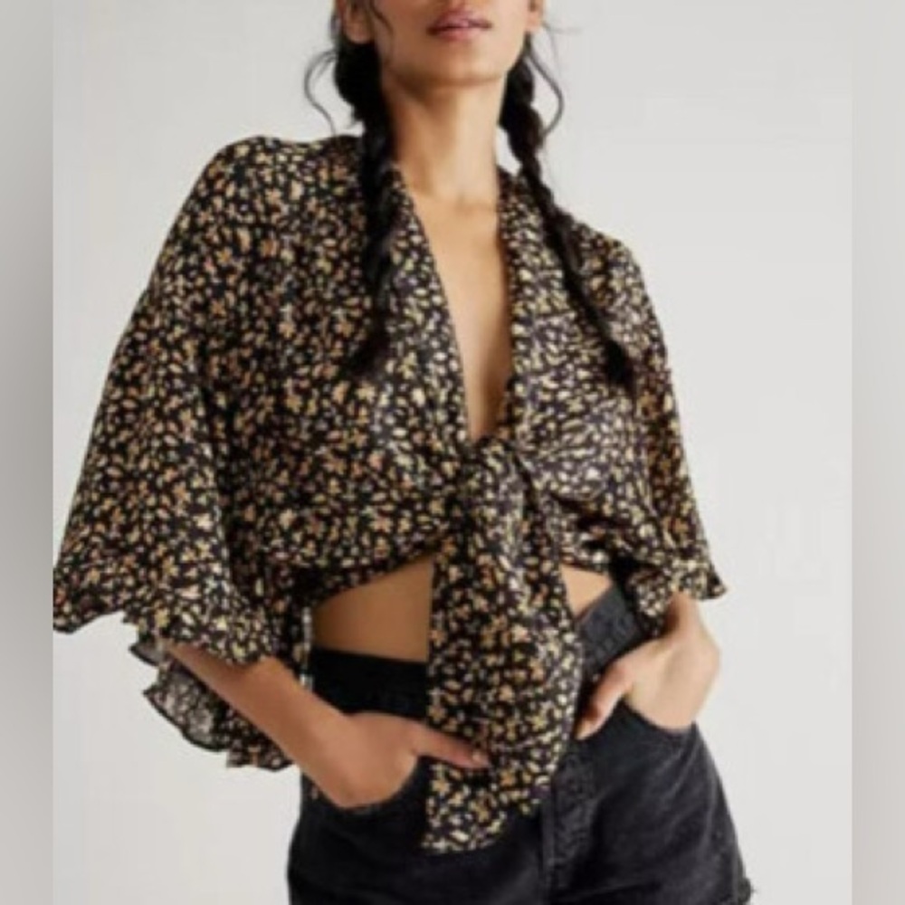 Free People Floral Top - Picture 2 of 7